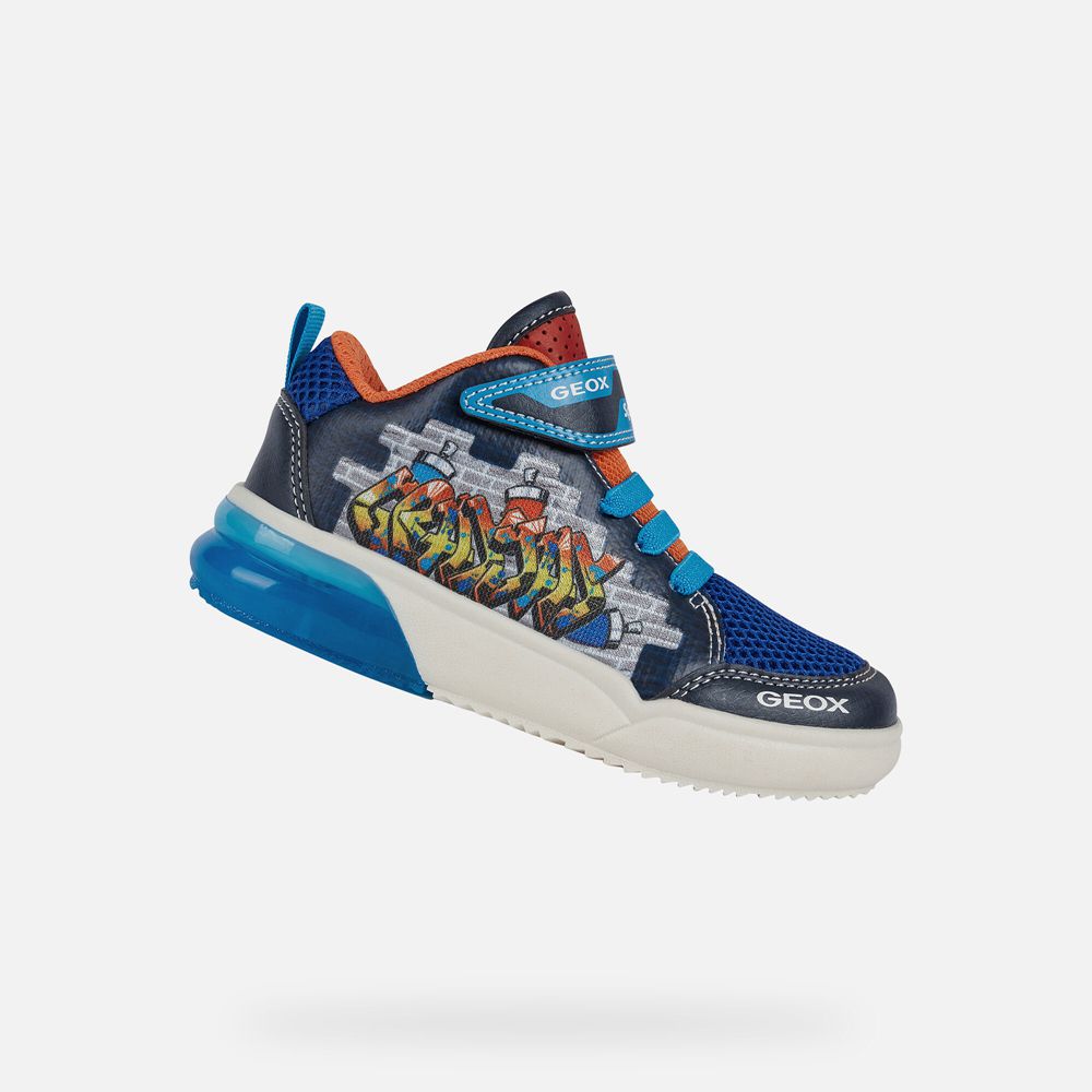 Geox Erkek Çocuk Spor Ayakkabı Lacivert - Grayjay - YWV-062487